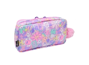 جامدادی دو زیپ اسمیگل Smiggle طرح گل Flower رنگ صورتی