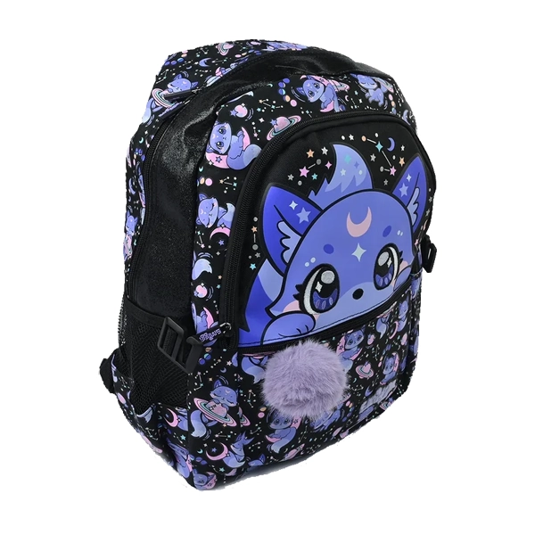 کوله پشتی مدرسهای دخترانه Smiggle Kitty Fox با جیب بطری آب و بند قابل تنظیم