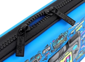 نمای داخلی جامدادی هارد باکس اسمیگل Smiggle طرح Game Over با تک محفظه فضادار