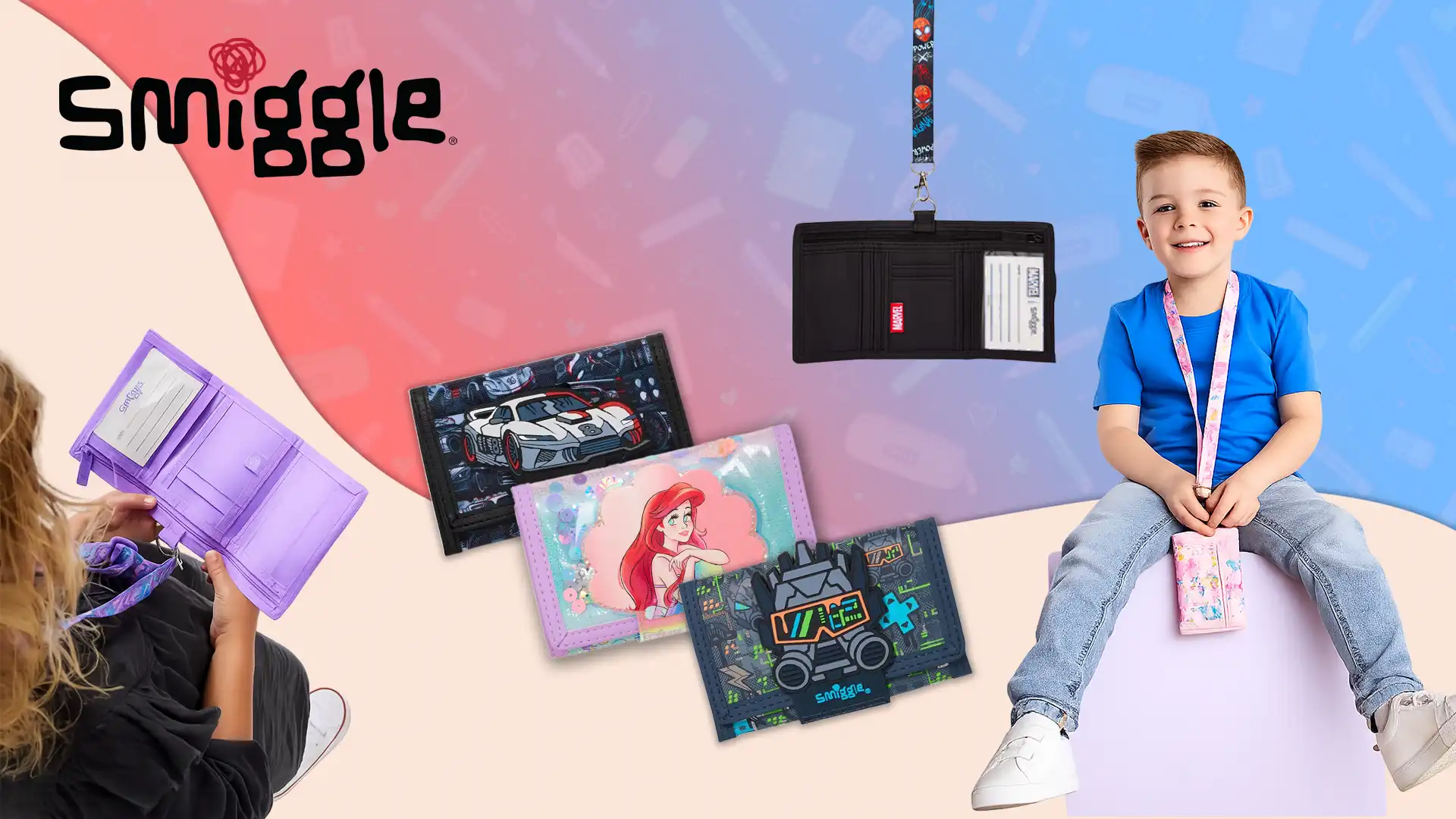 خرید انواع کیف پول های برند اسمیگل Smiggle در فروشگاه پانزی تویز