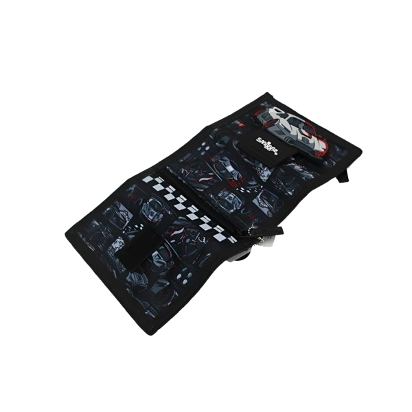 Smiggle Car Racing Wallet با محفظه کارت، اسکناس و سکه