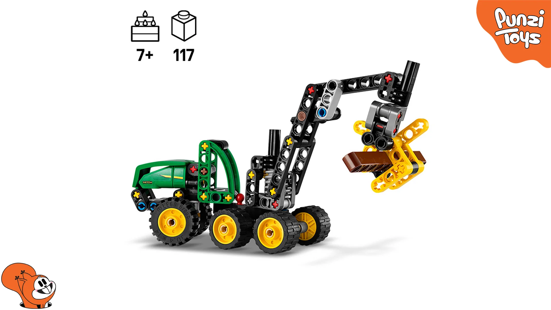 لگو تکنیک مدل 42218 ماشین چوببری John Deere 1470H