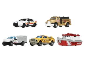 بسته پنجعددی ماشین فلزی Matchbox MBX Rescue IV کد JBX32
