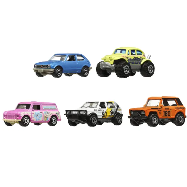 بسته پنجعددی ماشین فلزی Matchbox MBX Retro کد JBX36