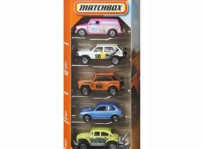 بسته پنجعددی ماشین فلزی Matchbox MBX Retro کد JBX36