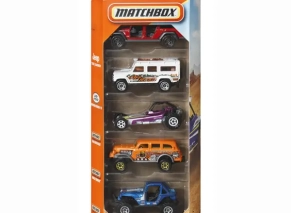بسته پنجعددی ماشین فلزی Matchbox Adventure IV کد JBX39